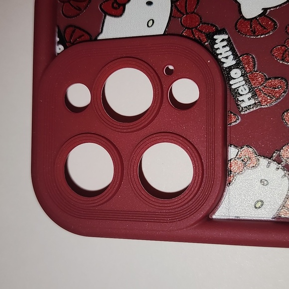 Brand new Apple IPhone 15 Pro Hello Kitty Silicone Phone case w. Wrist strap - Picture 5 of 10